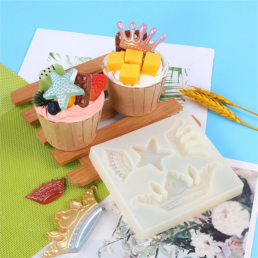 Crown Swan Wings Silicone Mold Fondant Chocolate Mould DIY Cake Dessert Mould Homes Kitchen Baking DIY Supplies