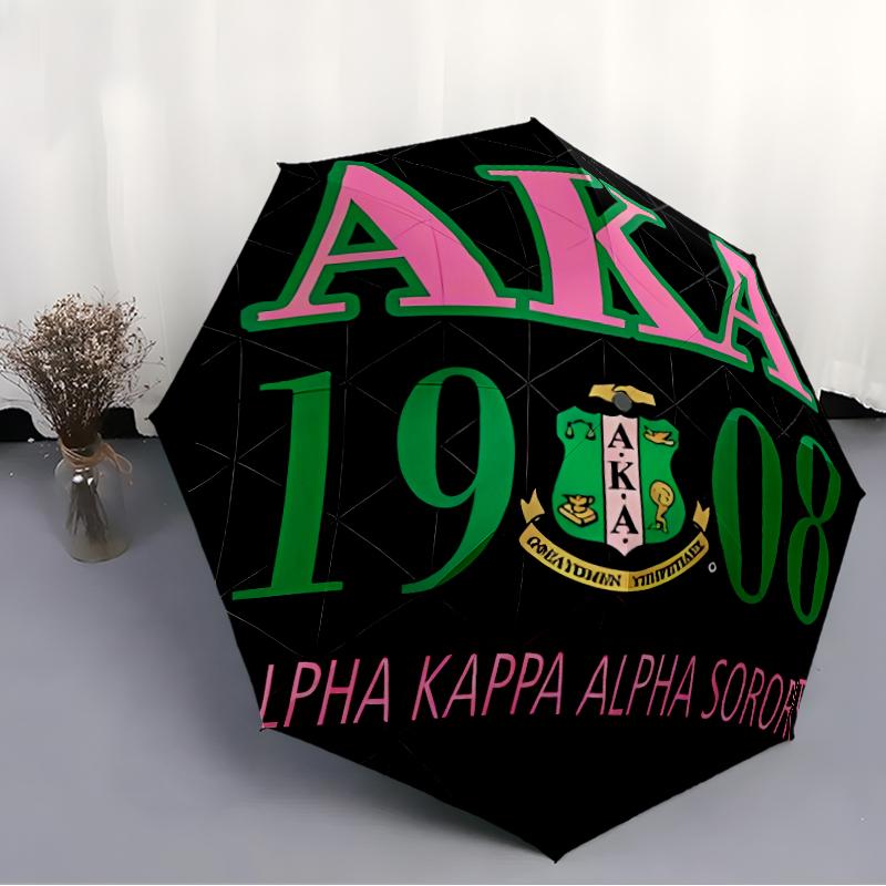 Printed AKA Logo5-Printed Folding Umbrella,Outdoor,Leisure,And Travel Umbrella,Durable Umbrella Fabric,Birthday And Holiday Gift