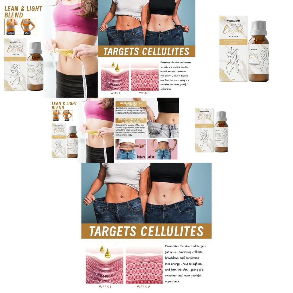 West Month30ml For Firming Abdomen And Tightening Thighs With Luxurious Massage Oil