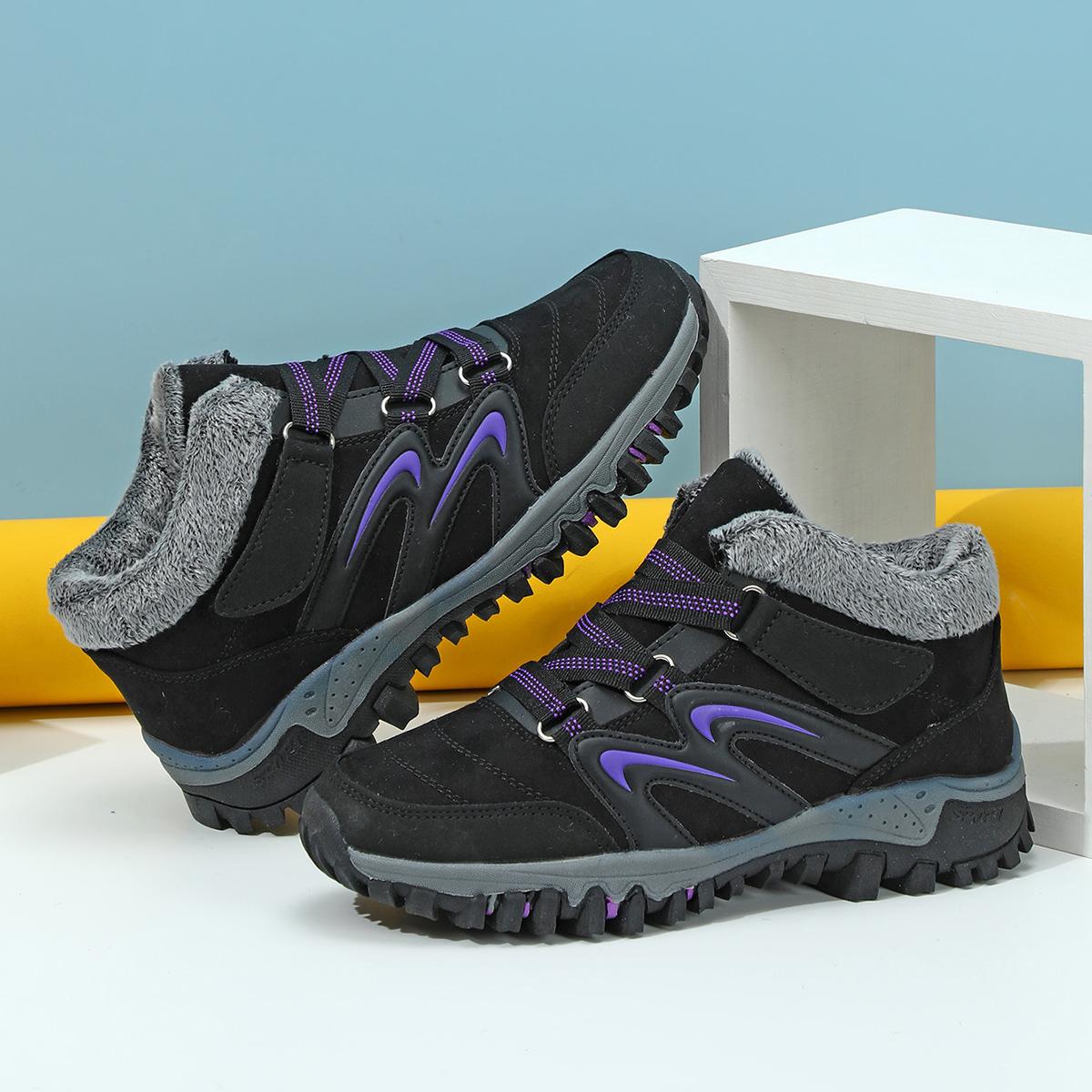 Удобная мужская плюшевая теплая модная нескользящая хлопковая обувь для прогулок — фото 3