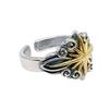 Adjustable Open Ring Men Women Copper Hexagram Star Retro Hip Hop Jewelry Accessory