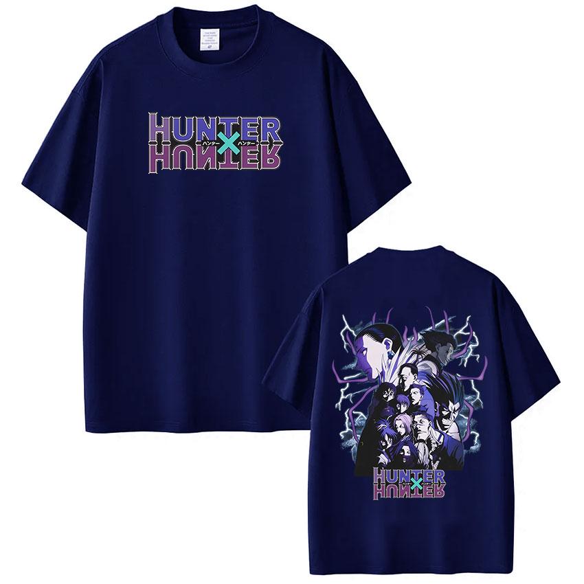 Anime Hunter X Hunter T Shirt Spider Phantom Troupe Member Manga Short Sleeve Tshirt Men Women Cotton Casual Loose Tshirts