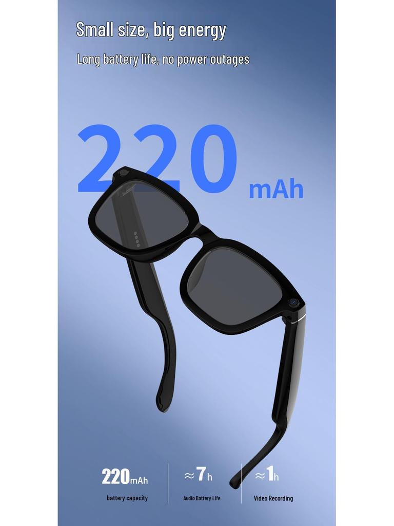 V03-T5 Smart Glasses: 800W Pixel Camera, Video Recording, Noise Reduction, AI Recognition, Real-time Translation