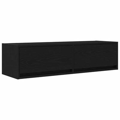 TV Cabinet 100 X 31 X 25.5 Cm Black Oak Effect