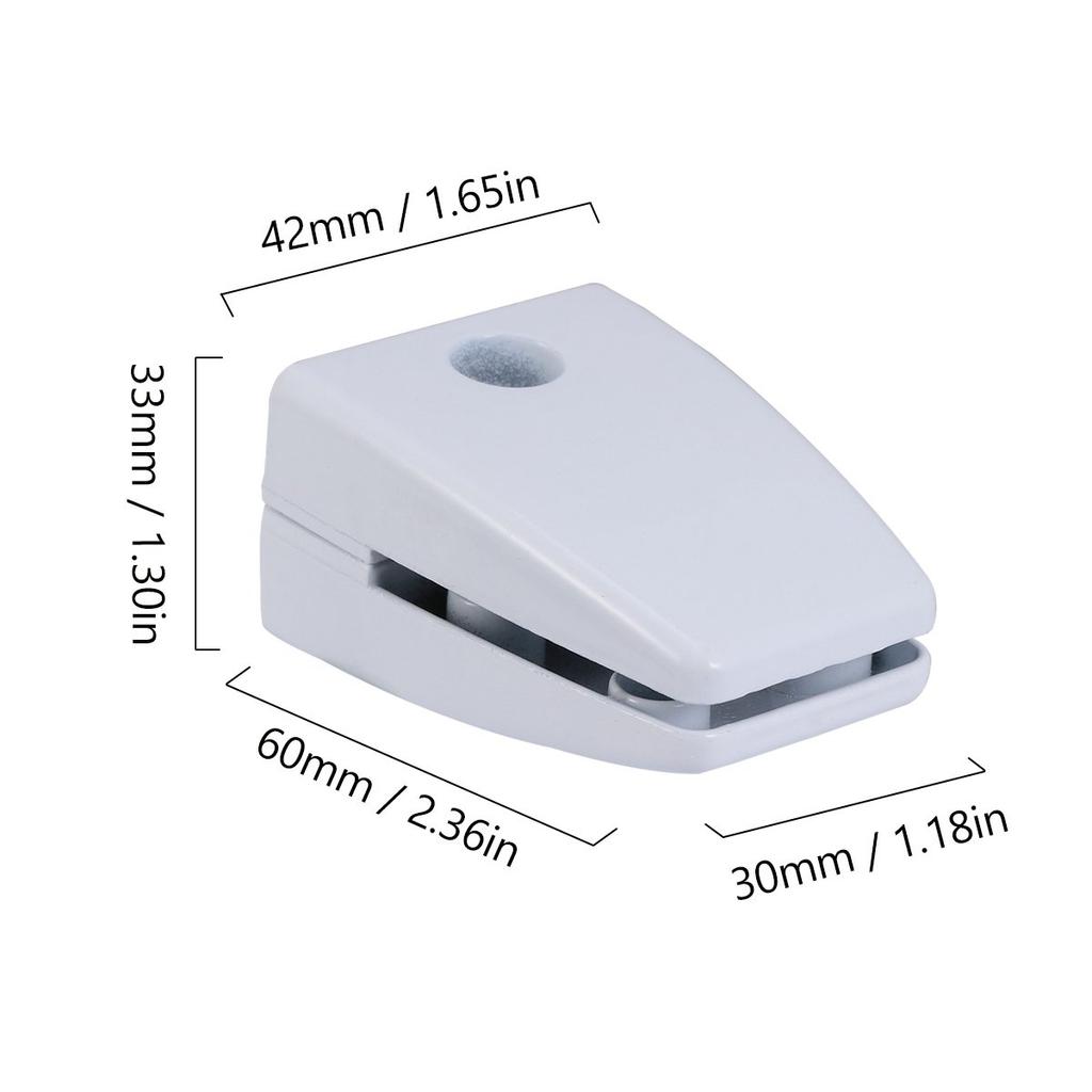 6Pcs Office Desk Glass Clamps Adjustable Aluminum Alloy Bracket Stable Vertical Screen Clip Desktop Privacy Panel Holder Baffle