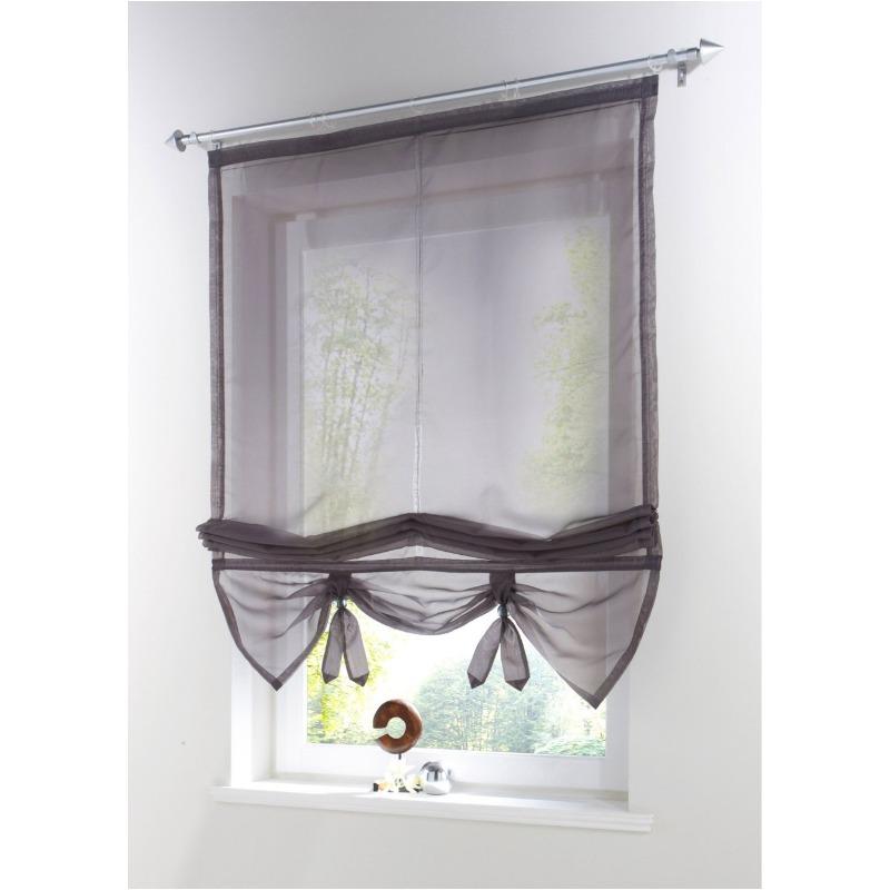 Te-24B Римская штора, Подъемная штора, Штора для кухни, кабинета, балкона, эркерного окна 120cm wide * 155cm high серый