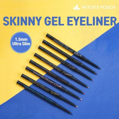 Witch's Pouch Ultra Slim 1,5 mm dünner Gel-Eyeliner, farbiger Eyeliner, wasserfest, langlebig