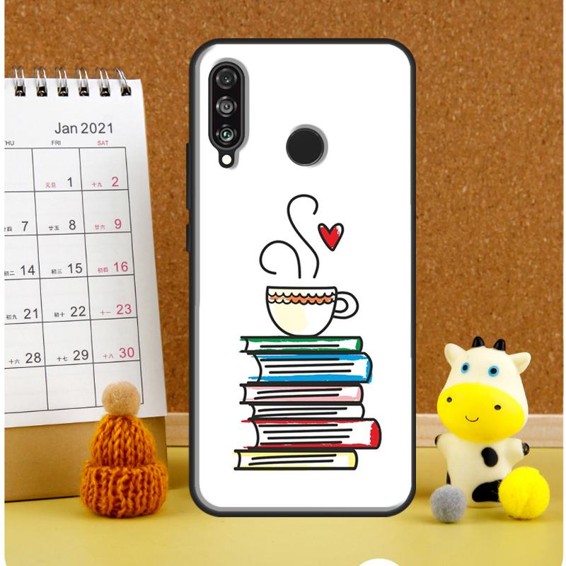 Books And Coffee For Huawei Nova 9 10 SE 3i 7i 8i 11i 12i Y60 Y61 Y70 Y72 Y73 Y90 Y91 P20 P30 P40 Lite Case
