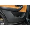 AXIS Door Kick Guard for Mazda CX-80, Flame-Resistant Synthetic Leather Protection Pad, Silver Stitching, Part Kg-mc80-108-sl