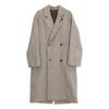 LARDINI JA23027 Brown Houndstooth Double Breasted Chester Coat Coat 42 BrownUsed