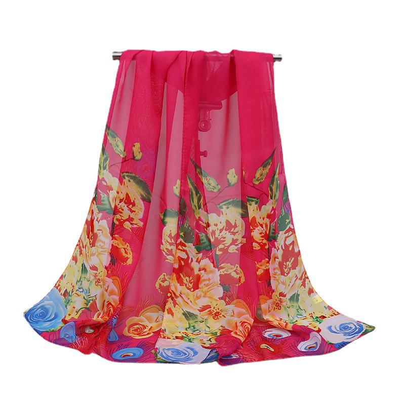 Magpie Spring Chiffon Scarf: Lightweight Ladies' Shawl, Perfect for Spring/Summer Sunscreen Wear