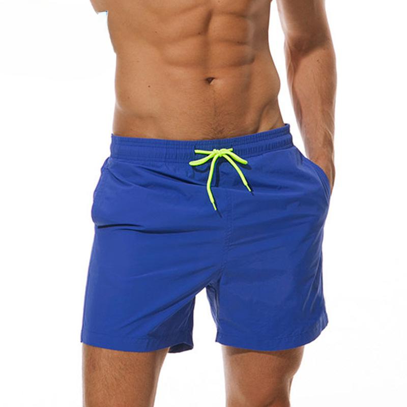 Sommer Herren Strandhosen Herren Vier-Punkt-Shorts Atmungsaktiv Lotusblatt Wasserabweisend Sportliche Freizeit-Hosen