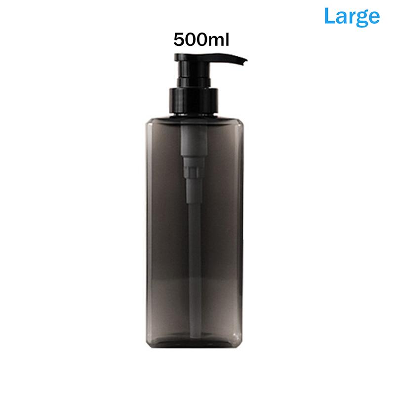 400/500ml Quadratische Badezimmer Seifenspender Nachfüllbarer Shampoo Duschgel Halter Tragbarer Reise Spender Leere Badezimmer Pumpe Flasche