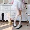 Spring and Summer Thin Lace-trimmed Bow Piles of Socks Trendy Student Ballet-style Calves