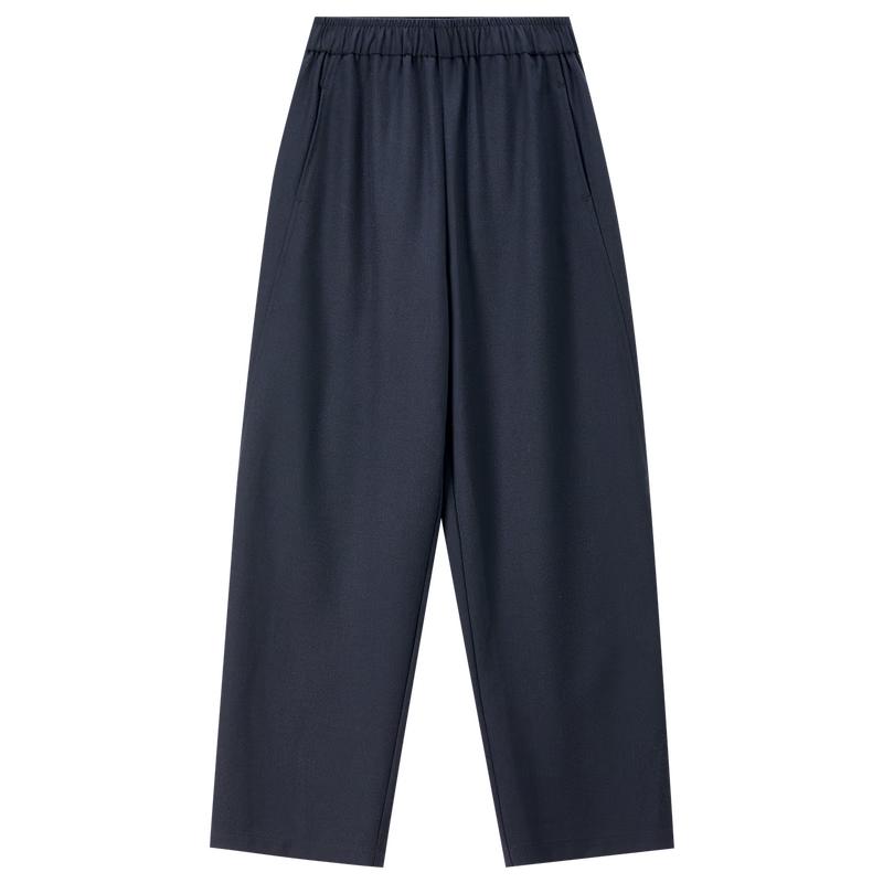 Petite Women s Linen Blend Straight-Leg Commuter Pants M