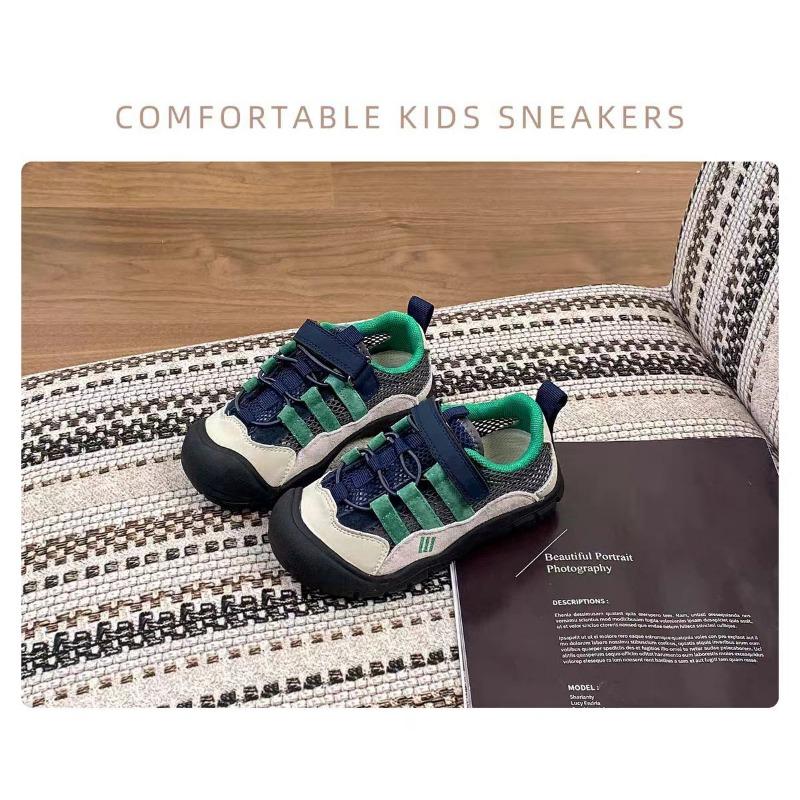 Kids Breathable Mesh Anti Slip Outdoor Hiking Sneakers 26 зелёный