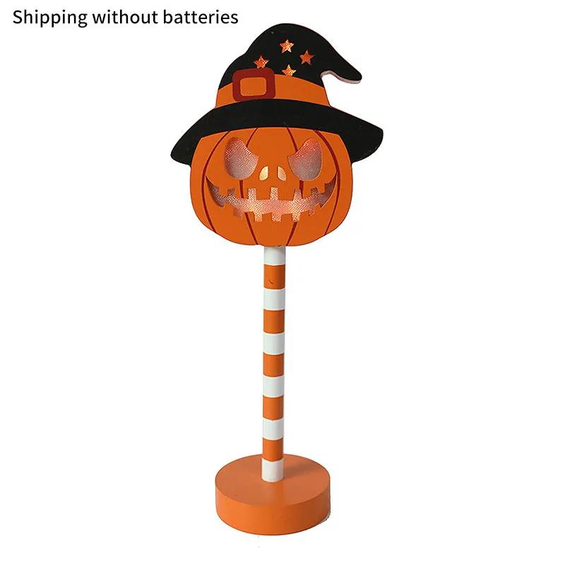 Halloween LED Night Light Pumpkin Ghost Ambiance Lights Battery Powered Waterproof Outdoor Garden Bedroom Festival Party Decor