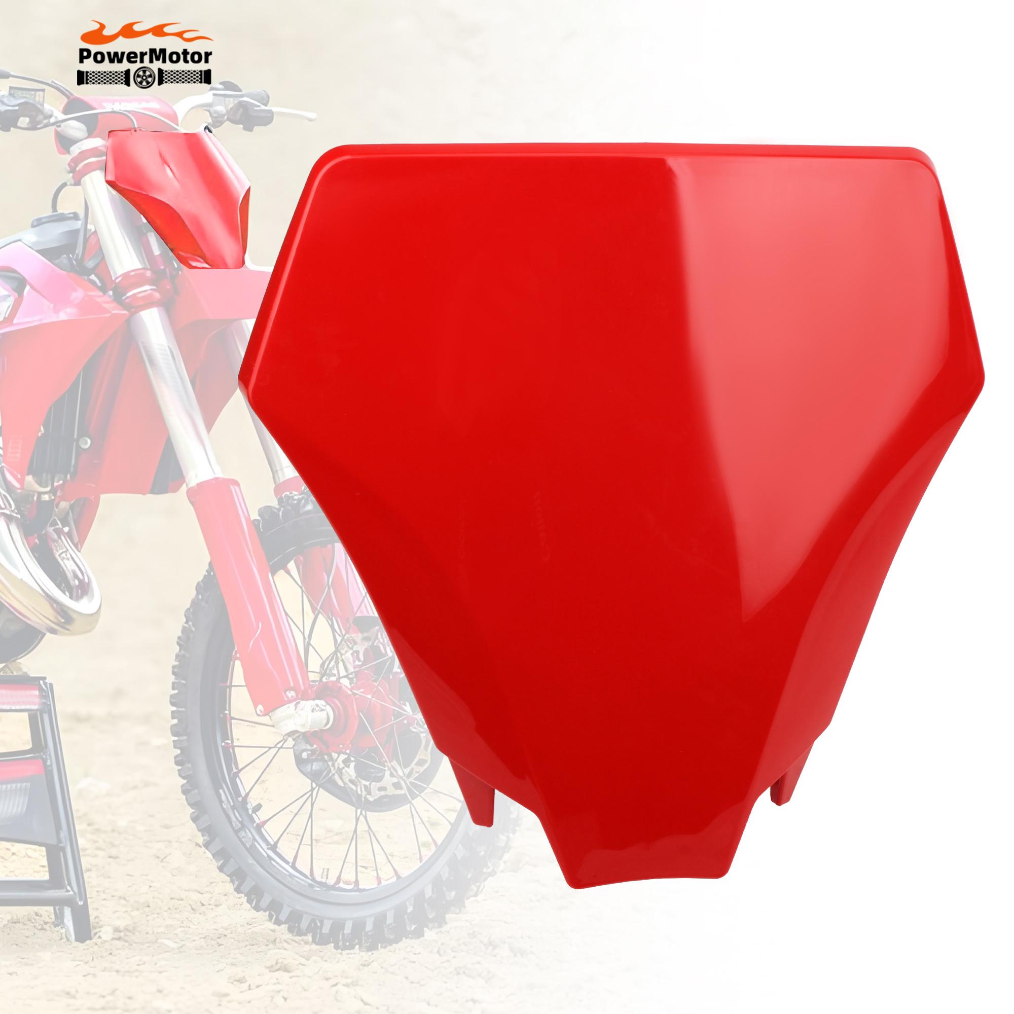 

2026 Motorcycle Front Number Plate Card License Cover For GASGAS EX EC 300 350F 400F 450F 500F Motorbike Red Number Plate Flat красный