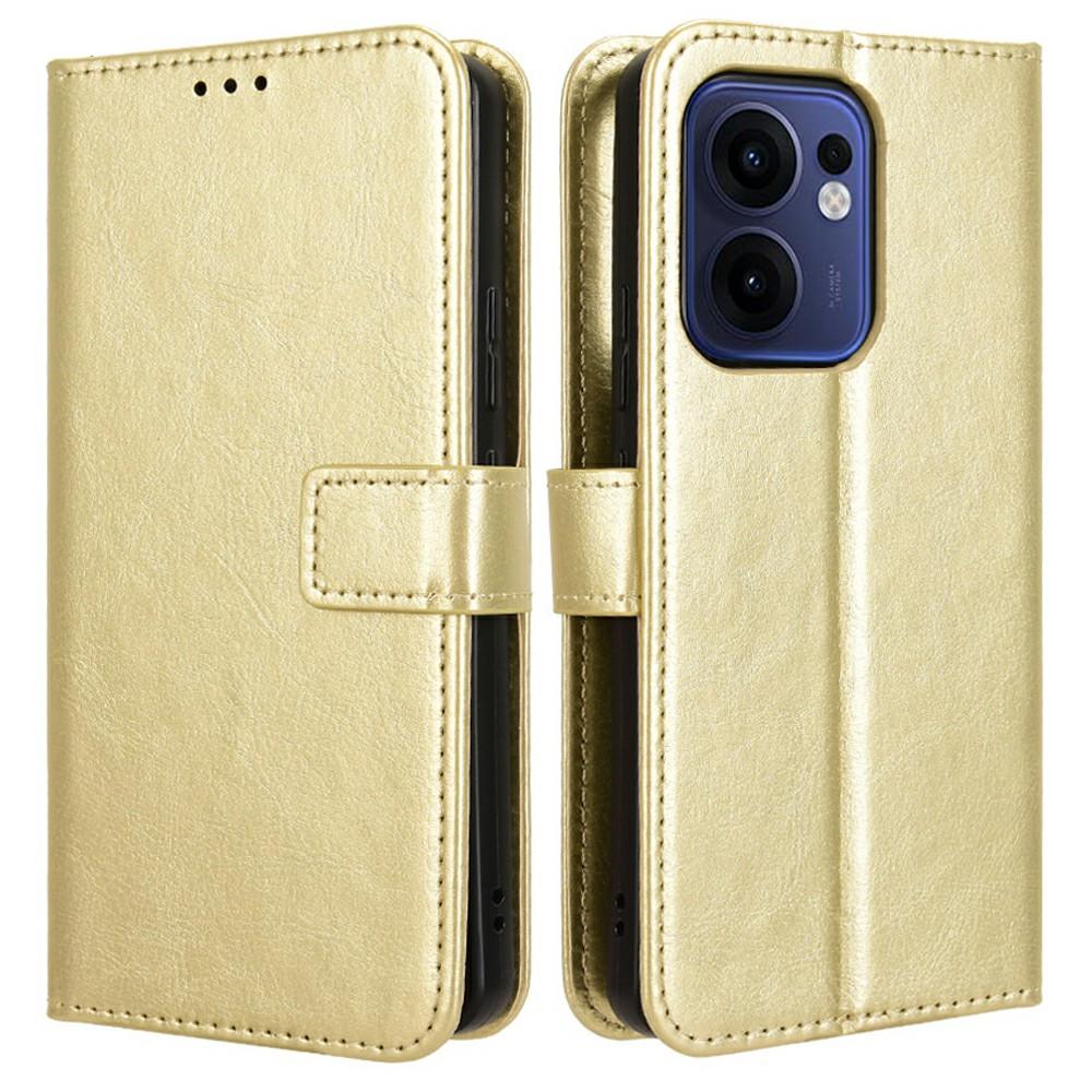 For Oppo Reno13 F 5G (Reno 13 FS 5G)/4G Case Crazy Horse Texture PU Leather Phone Wallet Cover