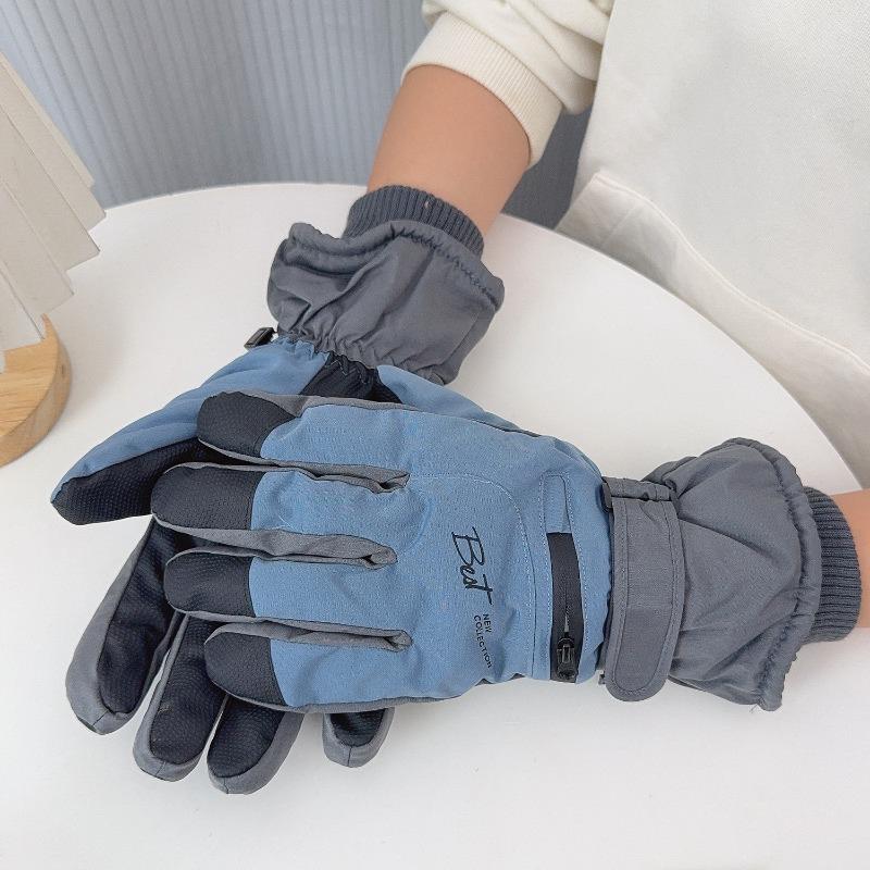 Outdoor Rutschfeste Touch-Skihandschuhe Wasserdichte Winter-Fahrradhandschuhe Tasche Warm Herren- und Damenhandschuhe Snowboard Zubehör
