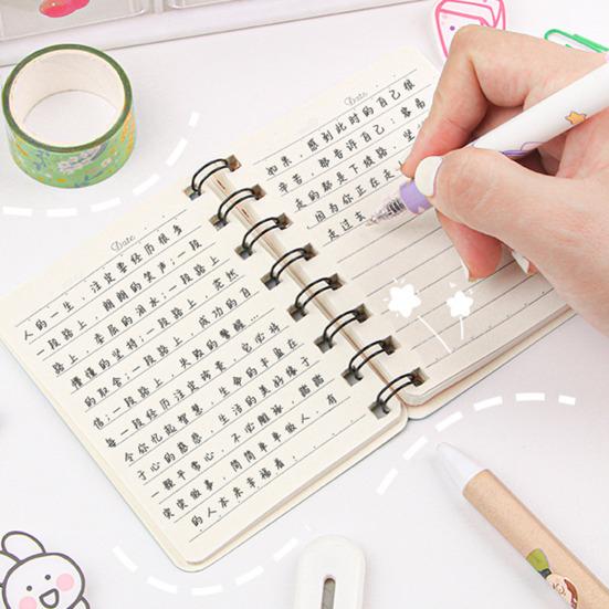 Mini Cartoon Spiral Notebook, 80 Pages Pocket Notebook, Portable Smooth Page Turning Journal for Study Notes