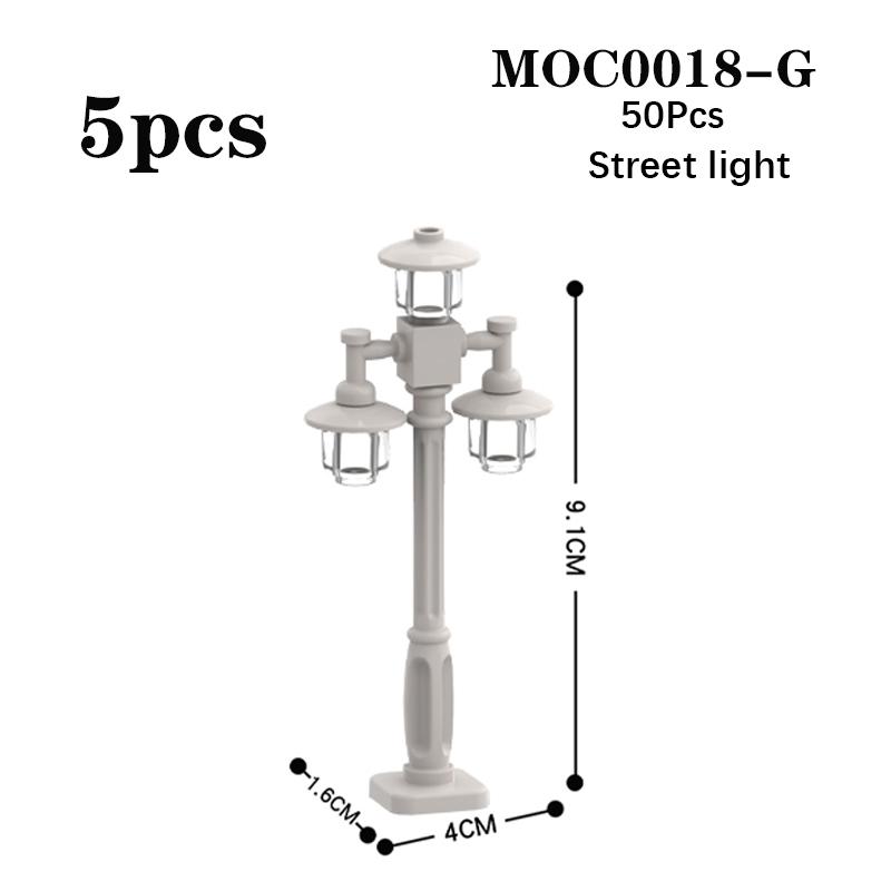 MOC City Serie Hochzeitsbogen Straßenlaterne Schlagzeug Schaukelstuhl Park Straßenansicht Bausteine Spielzeug Für Kinder Kreative Geschenke