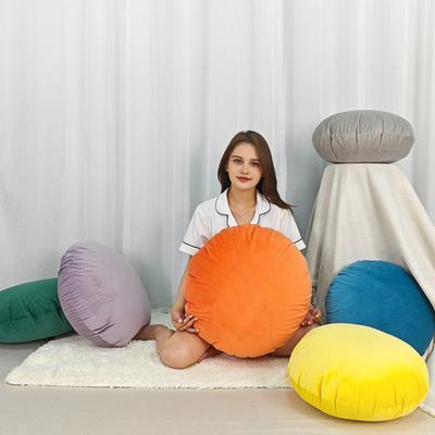 Runder Kissenbezug 16/20/24 Zoll Zierkissenbezug Dekokissenbezug mit unsichtbarem Reißverschluss für Zuhause Sofa Couch Schlafzimmerdeko