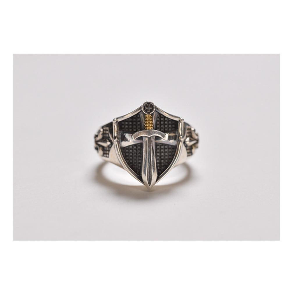 

JMXD-Evenyu Creed Series S925 тайский серебряный королевский меч-щит кольцо средневековый винтажный стиль меч индивидуальность кольцо