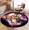 horror movie Pattern Round Rug, Indoor/Outdoor Mat, for Picnic, Gameroom, Bedroom, Office, Living Room, Home Decor Carpet, Birthday Gift