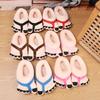 Creative Couple's Big Toe Plush Slippers - Warm, Cute, Fur Design with Custom Logo Option