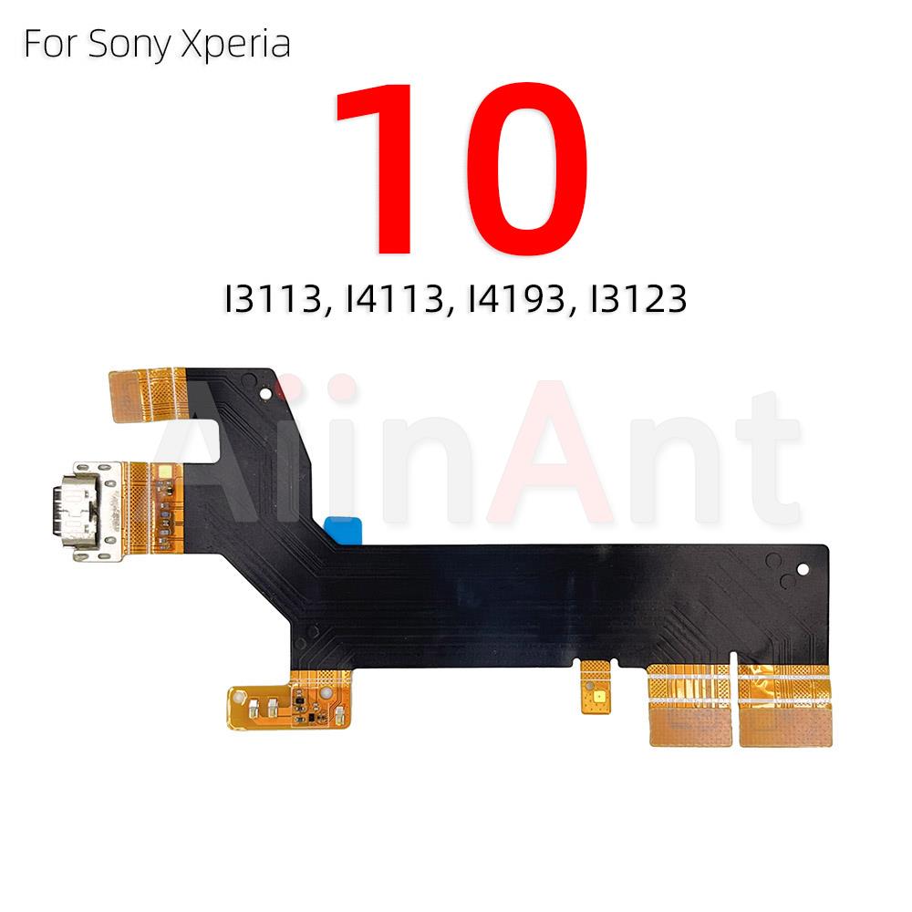 Dock Mic USB Charger Board Charging Connector Port Flex Cable For Sony Xperia 1 5 10 I II III 2 3 Plus Compact Premium