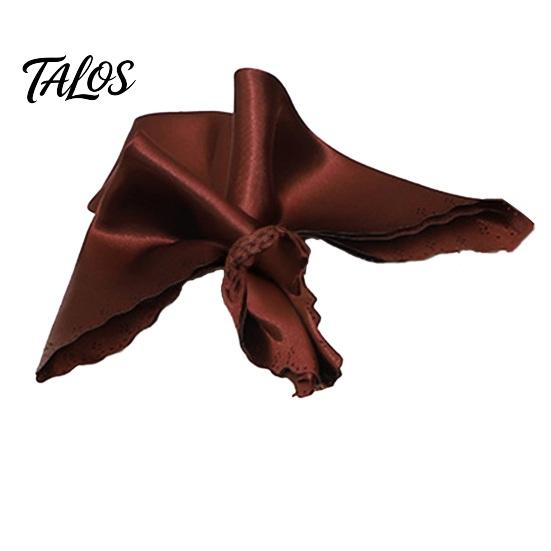Luxury Satin Table Linens Scalloped Napkin, Solid Color Glossy Cloth 17x17 Inch Elegant Dinner Napkins Reusable Silky Napkin for Weddings Parties