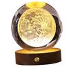 3D Crystal Ball Night Light Rechargeable Battery Soft Light Multifunction Crystal Ball Lamp with