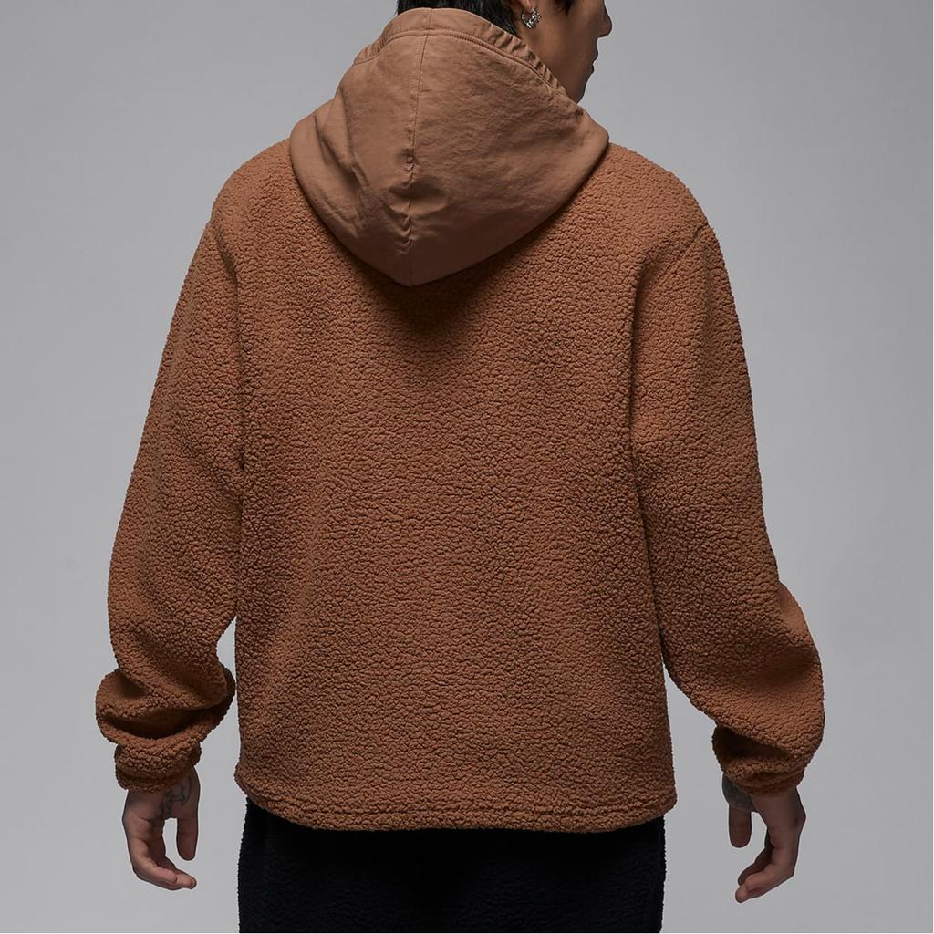 Jordan Flight AS M J Sherpa Top Soft Comfortable Versatile Long Sleeve Hoodie Men Tops Brown FV7453-223
