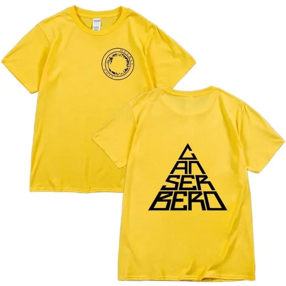 

Футболка Canserbero, модная футболка унисекс с коротким рукавом, повседневная мужская и женская, пуловер, уличная одежда, летние топы с круглым вырезом, одежда XXXXXL жёлтый