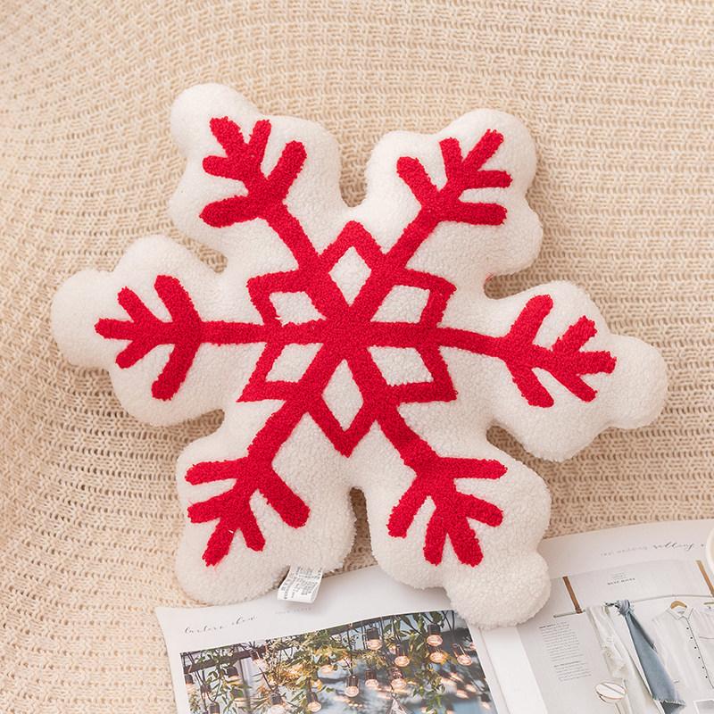 Christmas Snow House Snow Garland Candy Plush Pillow Festive Atmosphere Decoration Ornaments Gift Cushion Hug