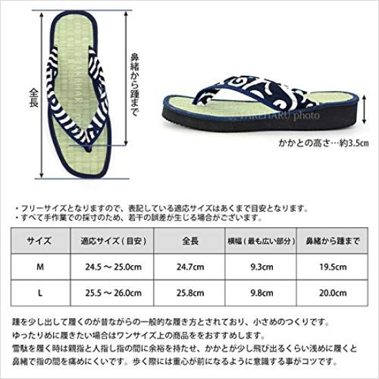 Takeharu Geta Made In Tatami and Igusa Calypso Seigaiha Size L Men's Sandals, Japan, Grass, Pattern, Pattern,