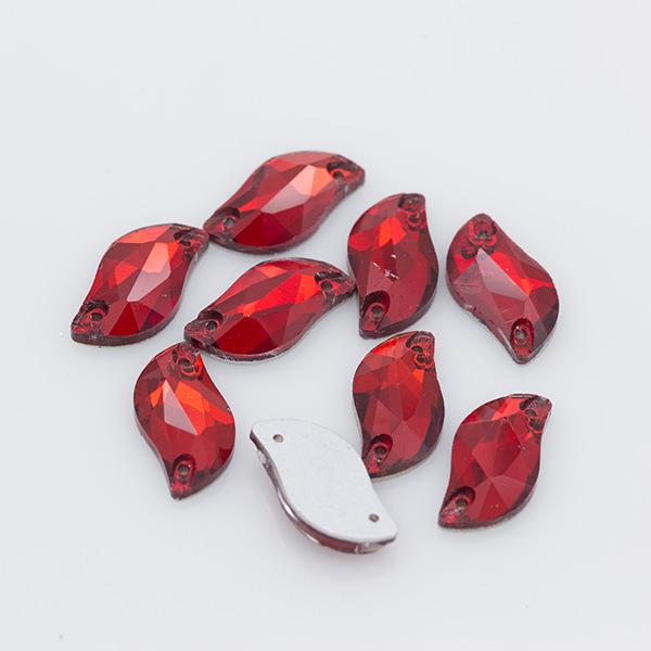 

28 шт. S-образных хрустальных стеклянных алмазных листьев для самостоятельного изготовления одежды и аксессуаров для свадебных платьев 10x20mm, 28 pieces