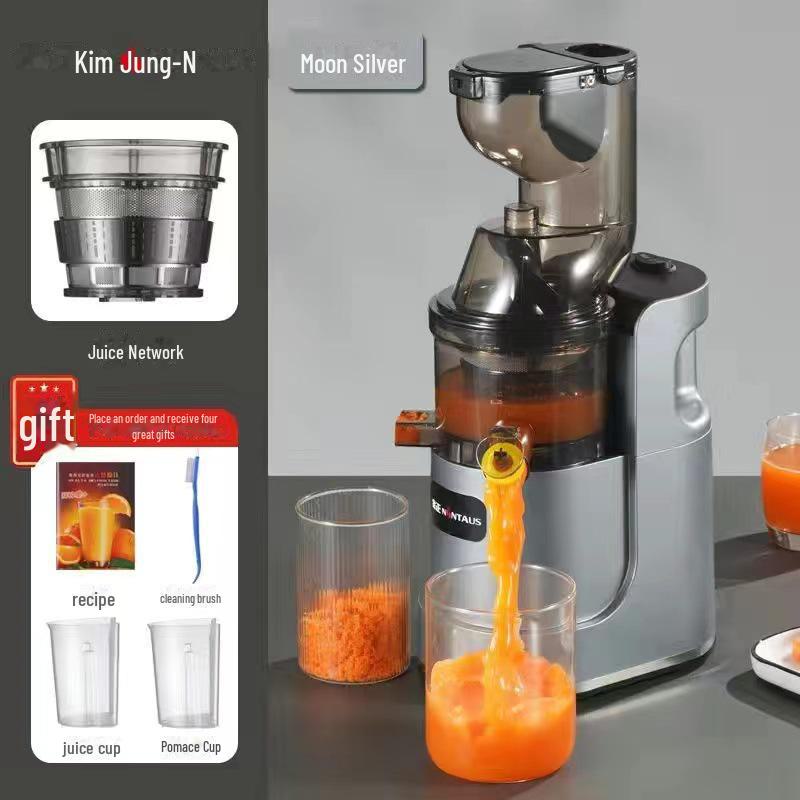 Stainless Steel Juicer with Juice and Pulp Separation - Home Automatic, Large and Small Caliber, Gift Option