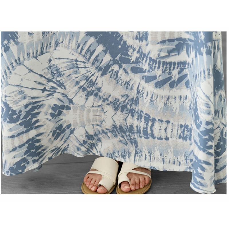 DIMANAF Neu 2026 Damen Übergröße Sommer Dame Langes Kleid Weste Ärmellos Locker Übergröße Maxi Strand Blumenmuster Sommerkleid Kleidung