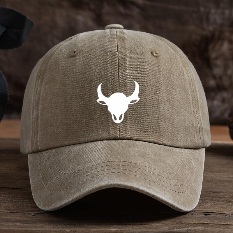 Fun Cow Head Print Baseball Hat Unisex Outdoor Fashion Versatile Peaked Hat Trend