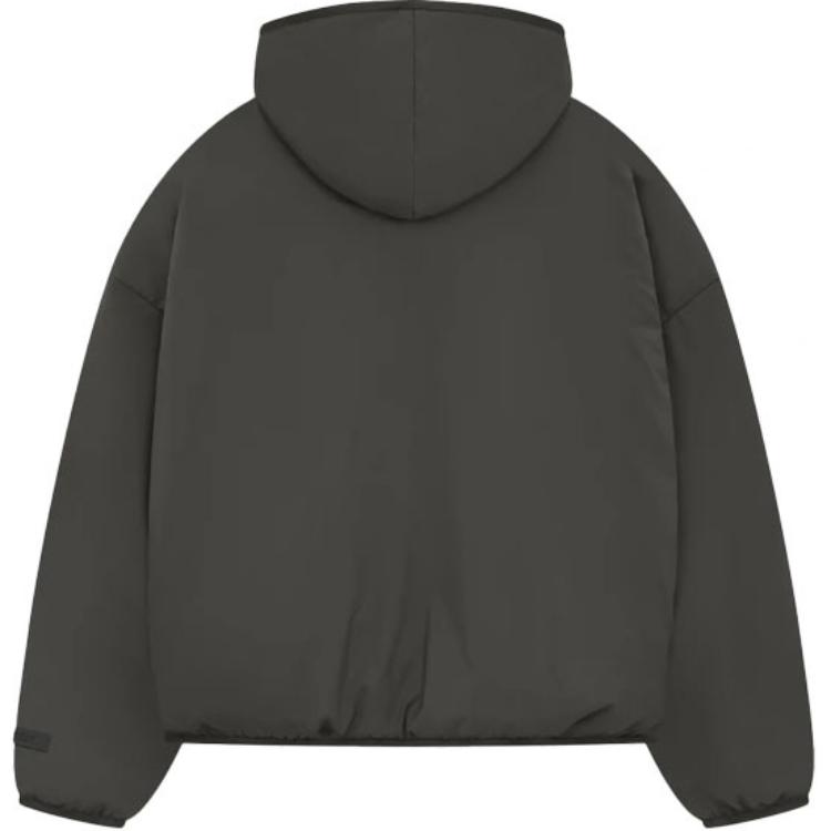 Fear of God Essentials Filled Half Zip Hoodie Ink Men Tops Black 202SP244330F