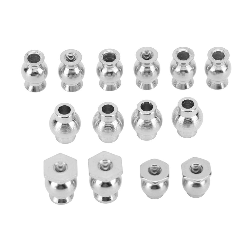 14PCS RC Shock Absorber Ball Head Iron RC Car Shock Damper Ball Head Spare Parts for ZD Racing 1 8 RC Cars