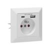 Single Socket 2P+Z Usb-A + Usb-C Output - On-Ae-13232