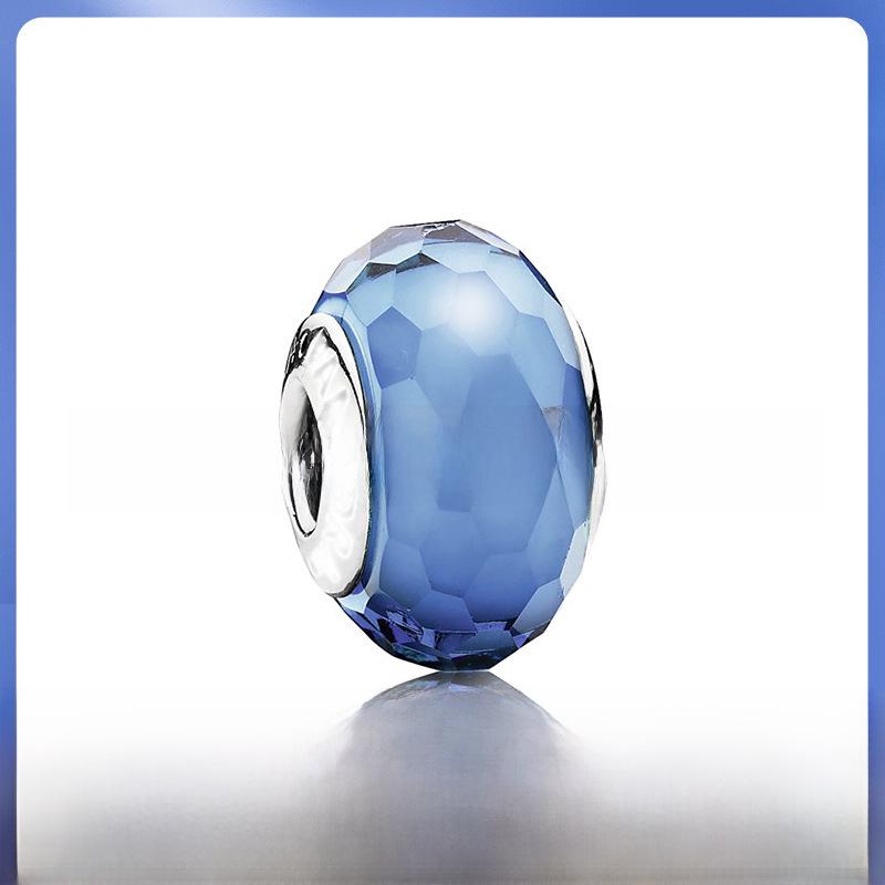 Dora White Copper-Plated Silver 925 Starry Sky Glass Beads Bracelet