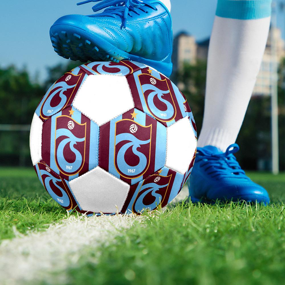1 Stück Trabzonspor Club Größe 5 Fußball PrahaHallenfußball Ball Bunt Alle Altersgruppen Maschinengenäht PVC Wettkampfbereit Langlebig Hoher Rückprall