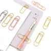 10-100PCS Heart Shaped Notebook Clips Creative Bookmark Page Holders Metal Pen Clips for Journal Planner Office Supplies