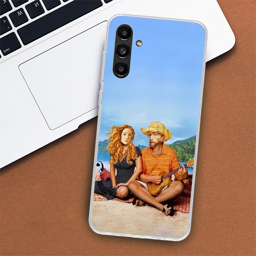 Van Gogh Mona Lisa Funny Art Phone Case For Samsung Galaxy A51 A71 A50 A70 A40 A30 A20E A10 A41 A31 A21S A11 A01 A6 A8 + A7 A9 P