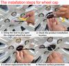 4pcs 3D 56mm 60mm 65mm 68mm Car Logo Wheel Center Hub Cap Rim Badge Covers Refit Emblem Decoration Sticker Auto Accessories BL
