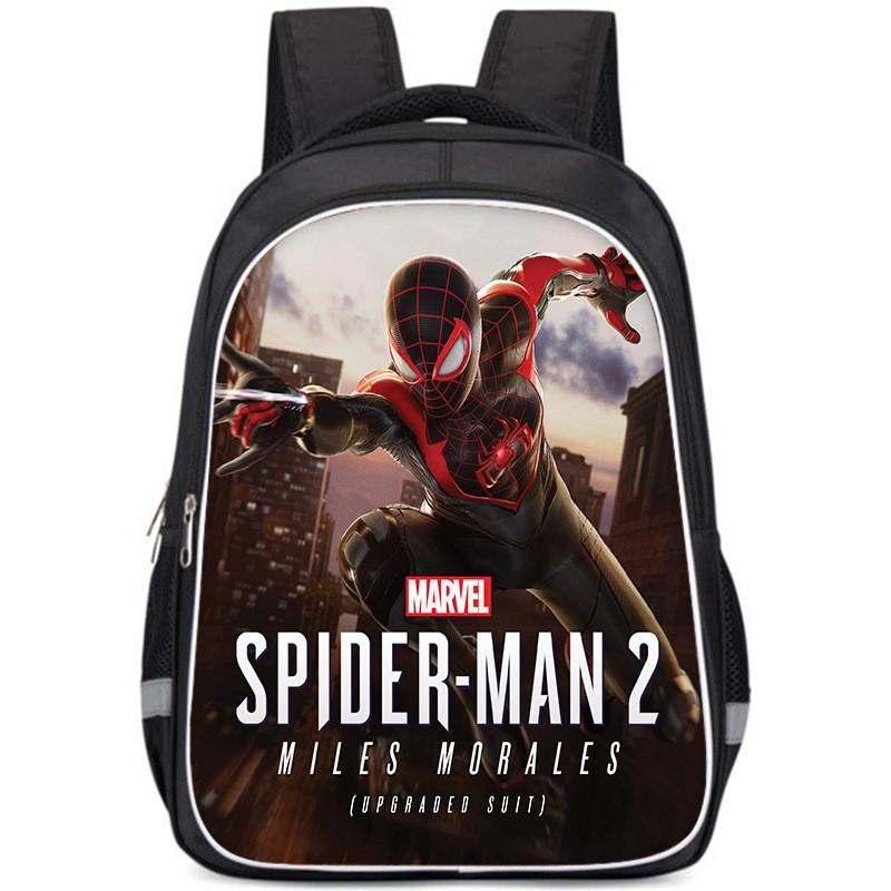 

Прочный и вместительный студенческий рюкзак Marvel s Spider-man 2 с модными узорами и нейлоновым материалом Style A,Small